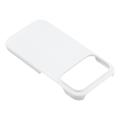iPhone 17 Pro Max Gummibelagt Plastik Cover - Hvid