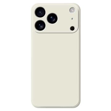 iPhone 17 Pro Max Stødsikkert Silikone Cover - Beige