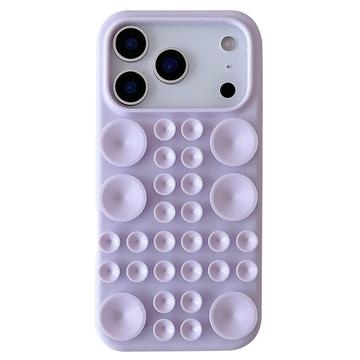 iPhone 17 Pro Max Silikone cover med sugekop - lyslilla