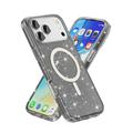 iPhone 17 Pro Max Stylish Glitter Series Hybrid Cover - MagSafe kompatibel - Sort