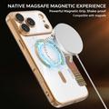 iPhone 17 Pro Max Stilfuldt magnetisk flip-etui med RFID-kortpladser - brun