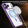 iPhone 17 Pro Max Stilfuldt magnetisk flip-etui med RFID-kortpladser - lilla