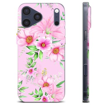 iPhone 17 Pro Max TPU Cover - Vandfarveblomster