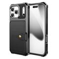 iPhone 17 Pro Max TPU Cover med Kortholder - Sort