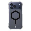 iPhone 17 Pro Max Tactical MagForce Hexagon Cover - MagSafe-kompatibel - sort / gennemsigtig