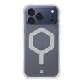 iPhone 17 Pro Max Tactical MagForce Hexagon Cover - MagSafe-kompatibel - hvid / gennemsigtig