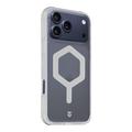 iPhone 17 Pro Max Tactical MagForce Hexagon Cover - MagSafe-kompatibel - hvid / gennemsigtig