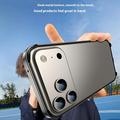 iPhone 17 Pro Metalkofanger med forhøjede kanter - Sølv
