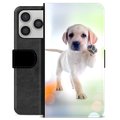 iPhone 17 Pro Premium Flip Cover med Pung - Hund
