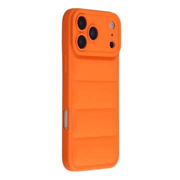 iPhone 17 Pro Pufferjakke Stødfast TPU-cover - Orange