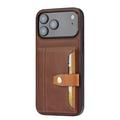 iPhone 17 Pro Retro Style Cover med Pung - Brun