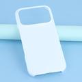 iPhone 17 Pro Gummibelagt Plastik Cover - Hvid