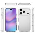 iPhone 17 Pro Ridsefast Hybrid Cover - Gennemsigtig