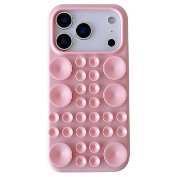 iPhone 17 Pro Silikone cover med sugekop - Pink