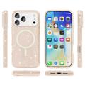 iPhone 17 Pro Stylish Glitter Series Hybrid Cover - MagSafe kompatibel - Guld