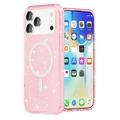 iPhone 17 Pro Stylish Glitter Series Hybrid Cover - MagSafe kompatibel - Pink