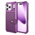 iPhone 17 Pro TPU Cover med Kortholder - Lilla