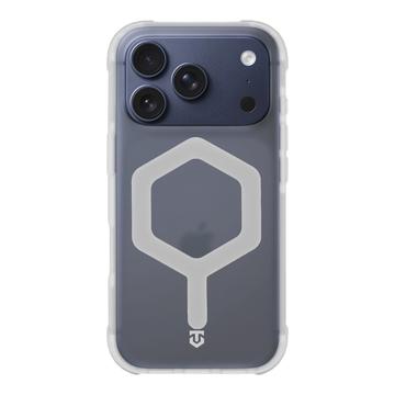 iPhone 17 Pro Tactical MagForce Hexagon Cover - MagSafe-kompatibel - hvid / gennemsigtig