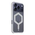 iPhone 17 Pro Tactical MagForce Hexagon Cover - MagSafe-kompatibel - hvid / gennemsigtig