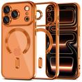 iPhone 17 Pro Tech-Protect MagFlex Cover - MagSafe-kompatibelt - Klar / Kosmisk Orange