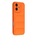 iPhone 17 Pufferjakke Stødfast TPU-cover - Orange