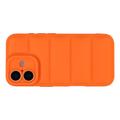 iPhone 17 Pufferjakke Stødfast TPU-cover - Orange