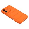 iPhone 17 Pufferjakke Stødfast TPU-cover - Orange