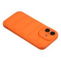 iPhone 17 Pufferjakke Stødfast TPU-cover - Orange