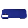 iPhone 17 Gummibelagt Plastik Cover - Blå