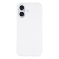 iPhone 17 Gummibelagt Plastik Cover - Hvid