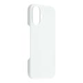 iPhone 17 Gummibelagt Plastik Cover - Hvid