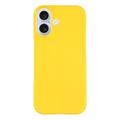 iPhone 17 Gummibelagt Plastik Cover - Gul
