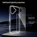 iPhone 17 Ridsefast Hybrid Cover - Gennemsigtig
