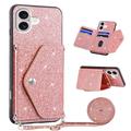 iPhone 17 Stardust Cover med Kortholder - Pink