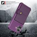 iPhone 17 TPU Cover med Kortholder - Lilla
