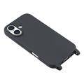 iPhone 17 TPU Cover med Nøglesnor - Sort