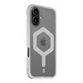 iPhone 17 Tactical MagForce Hexagon Cover - MagSafe-kompatibel - hvid / gennemsigtig