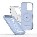 iPhone 17 Tech-Protect flydende silikone cover - MagSafe-kompatibel - Tågeblå