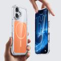 iPhone 17 Tofarvet hybrid cover - MagSafe-kompatibel - Orange