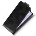 iPhone 17 lodret flip-etui med stativ - sort