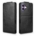 iPhone 17 lodret flip-etui med stativ - sort