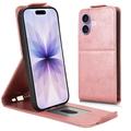 iPhone 17 lodret flip-etui med stativ
