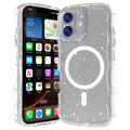 iPhone 17 Wave-Edge Laser Glitter MagSafe Cover - Klar