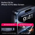 iPhone 18 Skærmbeskyttelse Hærdet Glas - Full Fit - 9H - Sort kant