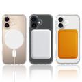 iPhone 18 Hybrid Cover - MagSafe Kompatibel - Gennemsigtig