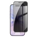 iPhone 18 Privacy Full Cover Skærmbeskytter Hærdet Glas - Sort Kant