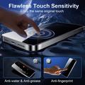 iPhone 18 Privacy Full Cover Skærmbeskytter Hærdet Glas - Sort Kant
