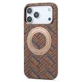 iPhone 18 Pro/17 Pro DENIOR A30 magnetisk cover med ringstativ – khaki