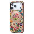 iPhone 18 Pro/17 Pro DENIOR A30 magnetisk cover med ringstativ – lyserød