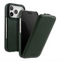 iPhone 18 Pro/17 Pro Melkco magnetisk lodret flip-etui – grøn
